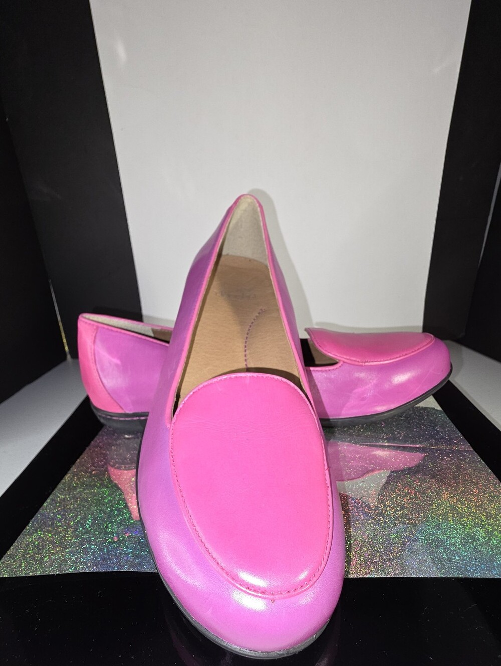 Dansko Nastacia Pink Napa Leather Comfort Loafers Classic Slip-On Flats Sz 39